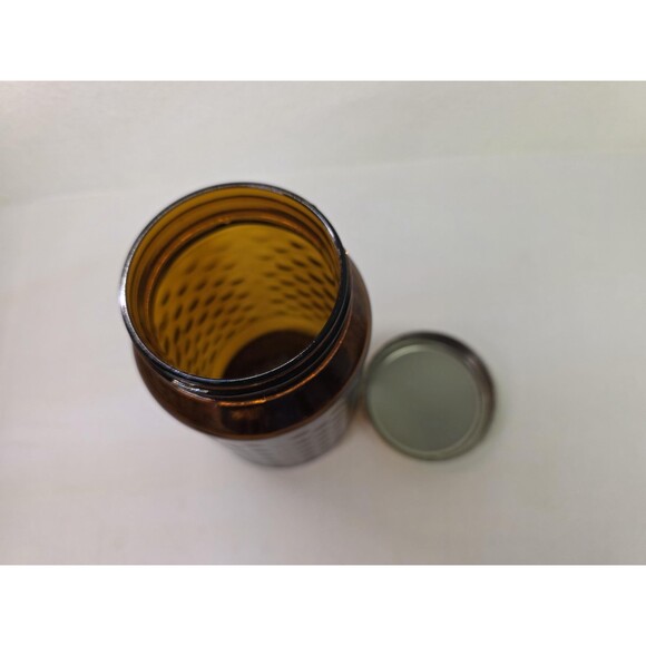 Vintage Collectible Glass Malt Extract Ovaltine Jar with yellow lid Retro - Picture 6 of 8